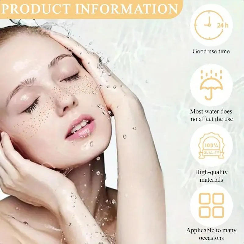 10 шт./уп. Блестящие веснушки Тату на лицо Золотые сверкающие веснушки Тату Наклейки для макияжа Блестки для лица