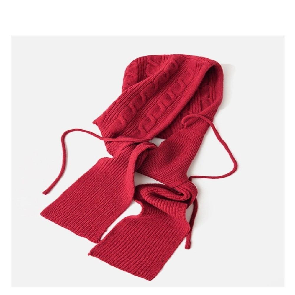 New Winter Warm Shawl Balaclava Hats Integrated Thicken Beanies Caps Ear Protection Soft Hooded Scarf