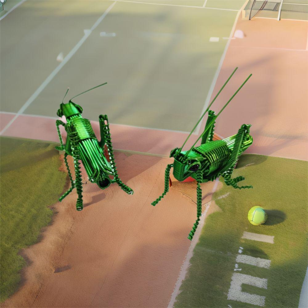 Украшения ручной работы Алюминиевая проволока Кузнечик Ремесло Легкие поделки Имитация Статуэтка насекомого Современный стиль Домашний декор