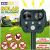 Solar Powered Animal Repeller Solar Ultrasonic Animals Sonar Repellent Animal Repellent Deterrent Dog/Cat/Bird Repeller Frighten