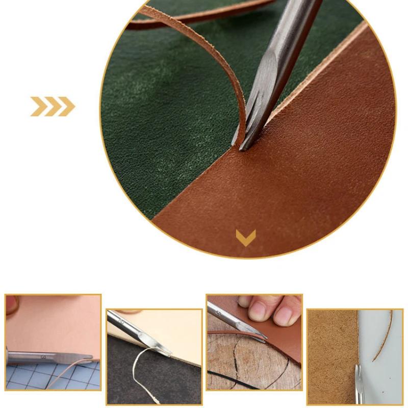 0,8/1,0/1,2/1,5 мм острый нож для обработки кромок кожи для кожаных изделий, нож для снятия фаски, ручной инструмент для резки кромок