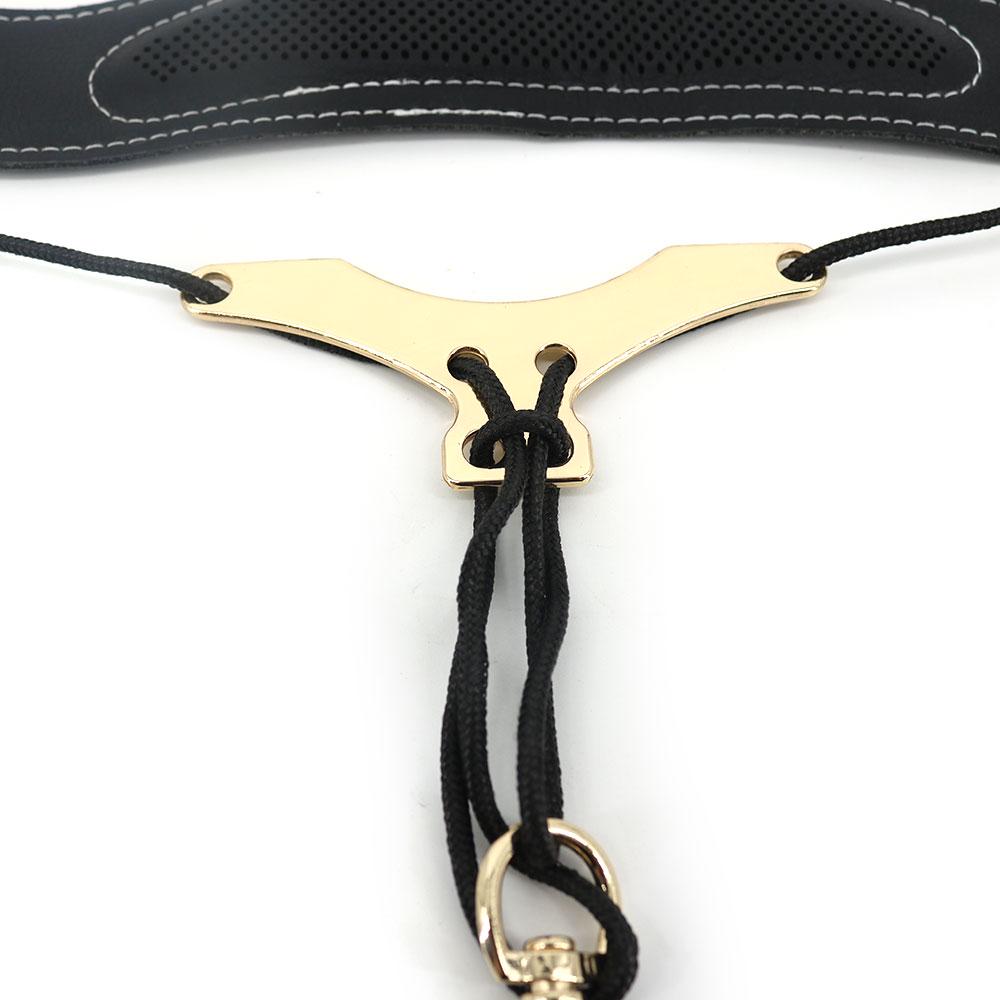 Универсальный регулируемый ремешок для саксофона из ПУ кожи, ремешок для саксофона, металлический крючок, дышащий дизайн для тенора, сопрано, альт-саксофона