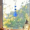 Sun Catcher Pendant Colorful Maple Leaf Design Faux Crystal Beautiful Decoration Create Atmosphere Window Light Catcher