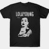Винтажная футболка певца Lola Young Унисекс с коротким рукавом Все размеры S-5XL ЧЕРНЫЙ 1F1457 Унисекс Футболка