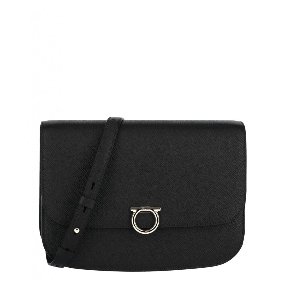 Salvatore Ferragamo Gemini Crossbody Bag Black