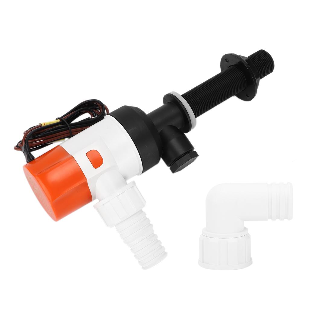Fishing Boat Aeration Pump Live Bait Tank Aerator Submersible Cartridge Marine Accessories12V 1100GPH