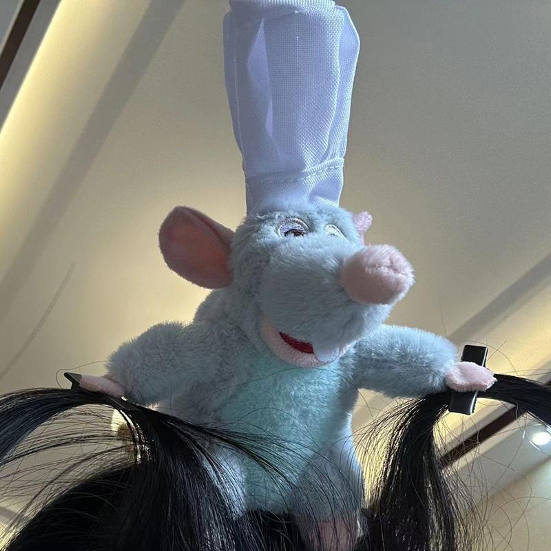 Doll Cartoon Plush Headband Cute Ratatouille Hairband Hairpin Women Girl Headdress Accessories Gift