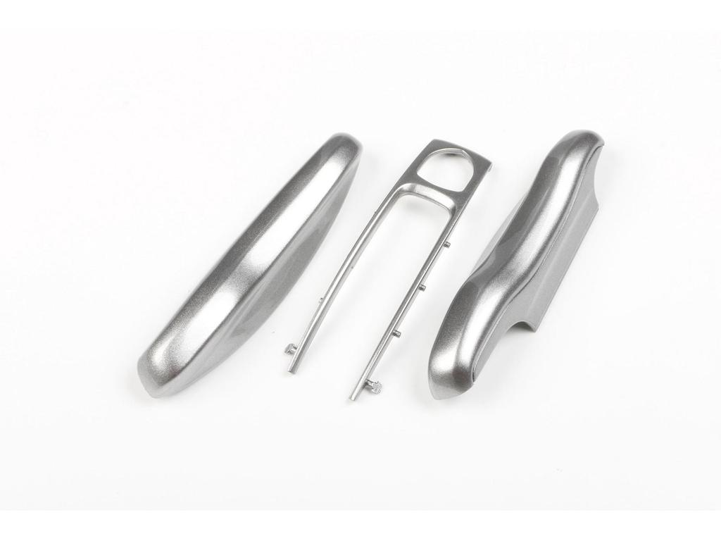 Fits Porsche Key Shell: New Cayenne, Macan, Panamera, 718, Taycan - Ice Raspberry Pink Matte Gray Solid Color