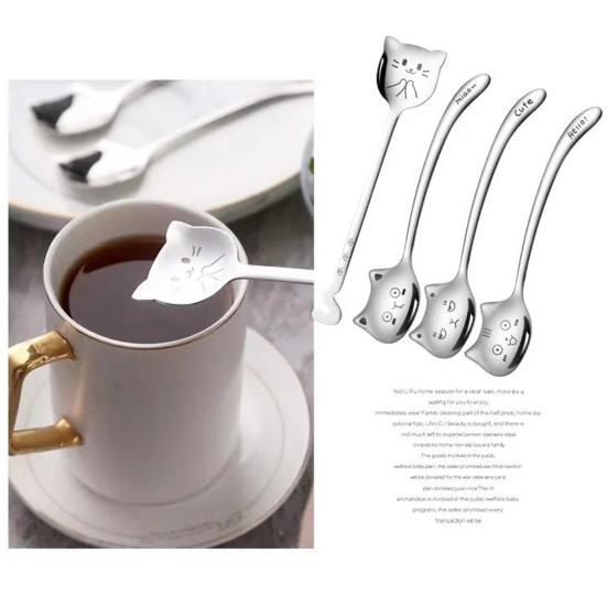 Десертная ложка Нержавеющая пищевая зеркальная поверхность с антипригарным покрытием Гладкая ложка для перемешивания из нержавеющей стали