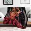 Elain Archeron and Azriel The Shadowsinger from Acotar Throw Blanket Luxurious Soft Fuzzy Blanket for Sofa Bed