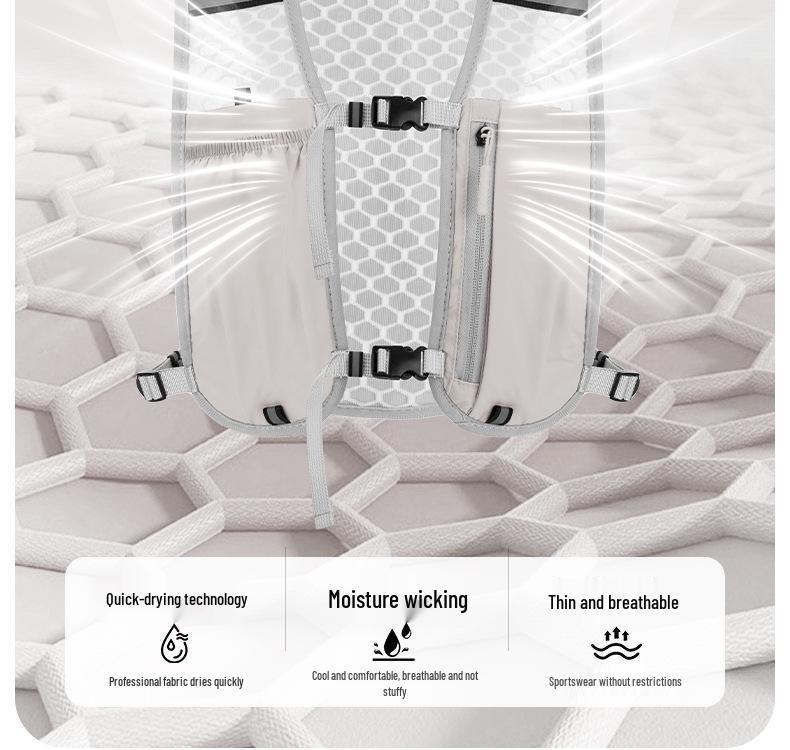 Унисекс Жилет для Бега по пересеченной местности и Пешего Туризма с Держателем для Бутылки Воды – Портативное Снаряжение для Активного Отдыха