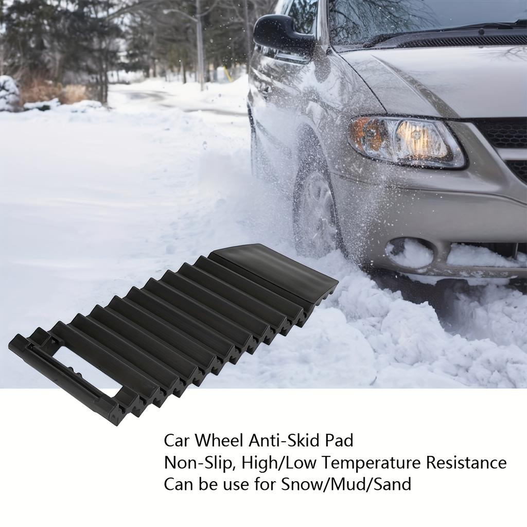Portable Car Wheel Snow Traction Pads - Non-Slip, Easy Assembly, Traction Board