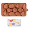 Silicone Chocolate Mold for Candies, Jelly, Ice Cubes, Fruits, 21x10x1 cm, Original Deals