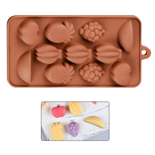 Silicone Chocolate Mold for Candies, Jelly, Ice Cubes, Fruits, 21x10x1 cm, Original Deals