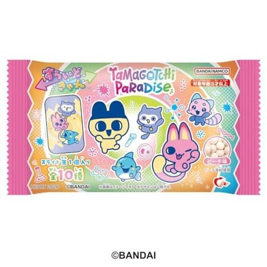 Heart Slide Kyantama Gocchi Paradise Peach Flavor Refreshing Candy Food Toy BOX Set 10