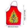 Рождественские Новые Тканевые Принты Снеговик Рождественский Фартук Рождественские Украшения