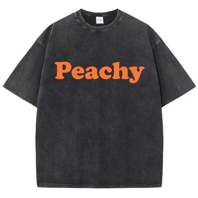 Искусство и текстовый дизайн Футболки с персиковым принтом Мужские крутые футболки Vigor Cool Футболки Originality Oversize Футболки Normcore Sports С короткими рукавами