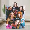 Katseye Kpop Girls Теплое одеяло Детское плюшевое плед с принтом Диван Кресло Фланелевая простыня Покрывало для диван-кровати