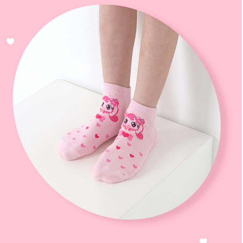 (4Pairs)Детские носки Catch Teenieping Hachu Ping – комплект из 4 пар, сделано в Корее