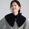 Woolen Large Lapel Fake Collar With Coat Fashion Shawl Doll