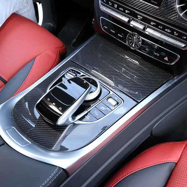 2 шт. Панель переключения передач из сухого углеродного волокна для Mercedes-Benz G500/G63 W463 19-20 Центральная консоль