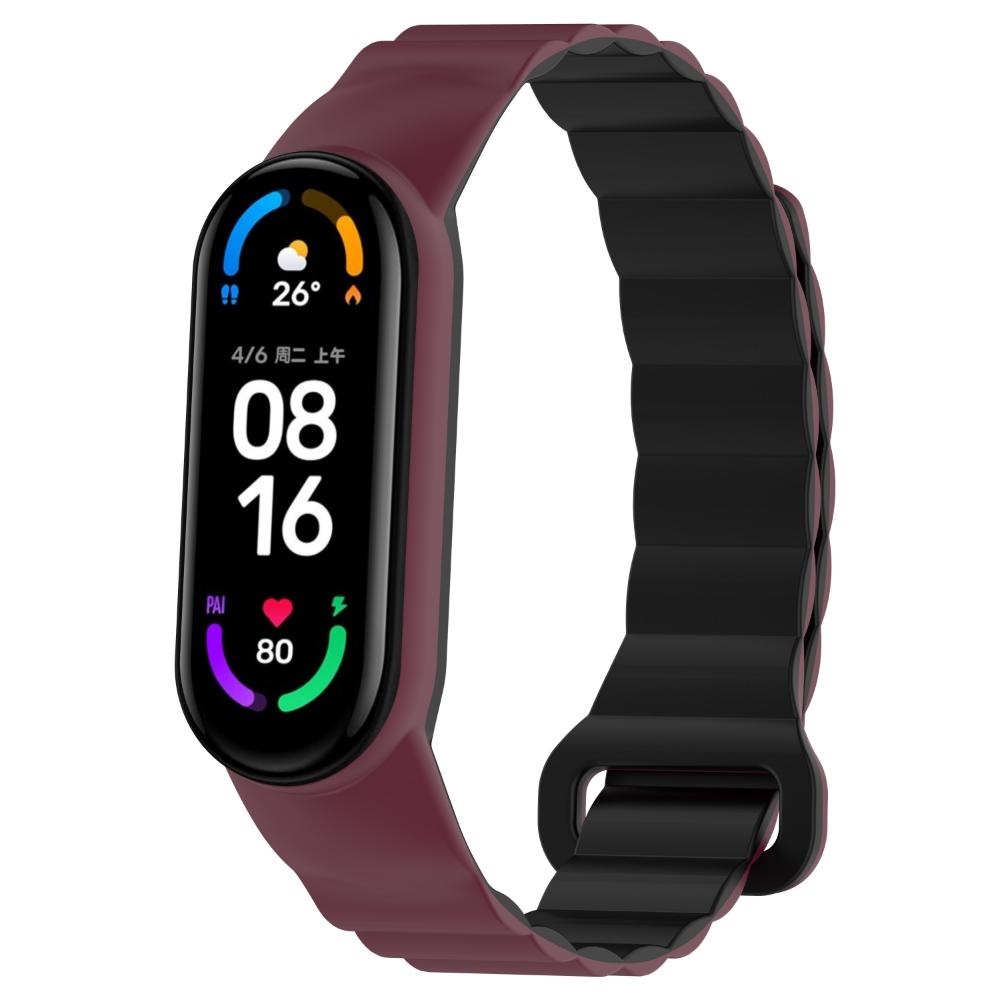 Силиконовый Ремешок Для Xiaomi Mi Band 8 7 6 5 4 3 Магнитный Браслет Умные Часы для Mi Band 8 7 6Ремешок Mi Band 5 3 Аксессуары для Браслета