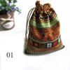 Очаровательные мешочки, 1 шт., льняные мешочки с бантом, цветные льняные сумки на шнурке, ювелирные подарочные сумки, племенные племена