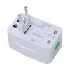 Flame Retardant ABS Single USB International Travelling Power Plug Adapter AC 100 240V 10A