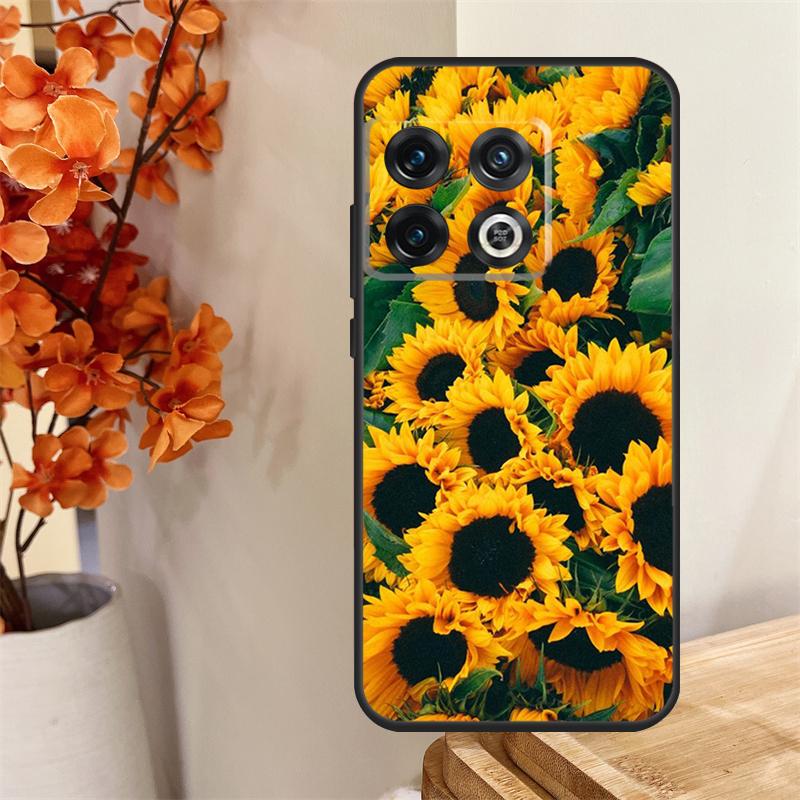 Sunflower Funda For OnePlus 13 13R 12 12R 11 10 Pro 8T 10T OnePlus Nord 4 CE 2 3 Lite N30 N20 N10 Case