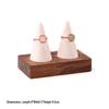 Walnut Jewelry Display Stand Set: Ring Tray & Necklace Mannequin