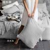 100% Linen Pillowcase Single Pack Washed French Flax Cotton-Feel Soft Sleep Cover Standard Pillow 48x74cm