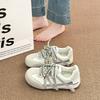 Color Matching Inner Height Increase Women's Autumn New Versatile Retro Casual Sports Board Shoes Little White Shoes