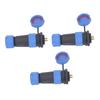 3 Pcs SP21 Aviation Connector 2 Pin IP68 Waterproof Rear Nut Connector AC500V 30A