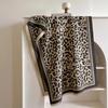 Winter Warm Cashmere Scarf Vintage Leopard Print Fringed Shawls Elegant Tassel Scarves  Women Gift