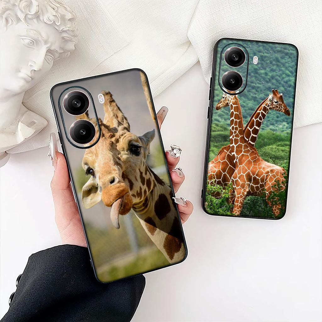 Deer Hunting Buck Giraffe Phone Case for OPPO A40 A60 A80 A38 A18 A17 A16 A78 A79 A54 A25 A57 4G 5G Protective Cover