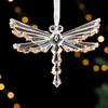 Рождественское акриловое подвесное украшение с блестками Прозрачный Олень Бабочка Тыква Карета Снежинка Стрекоза