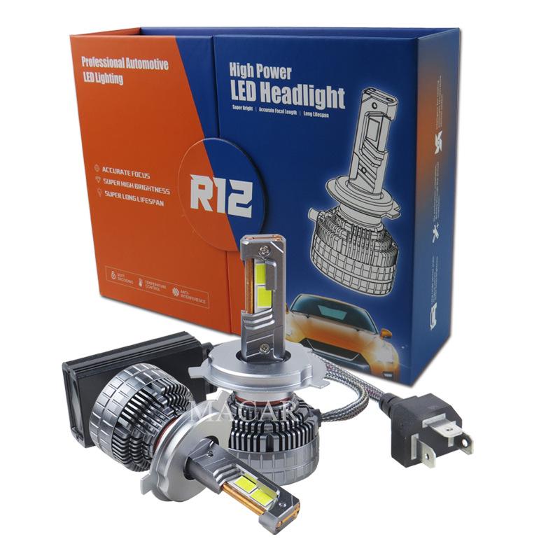 Светодиодная автомобильная фара высокой мощности с двойной медной трубкой: Яркий прожектор, Противотуманная фара, Дальний/Ближний свет