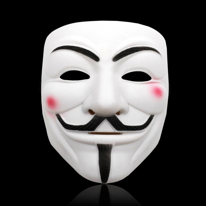 Nikitas Hackers Mask White V For Vendetta Halloween Face Mask Costume Cosplay Party