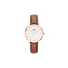 [Официальный магазин/2-летняя гарантия/Аутентичный импорт] Daniel Wellington DW Женские часы Petite Durham, 28 мм. Стильные, Популярные, Милые Кожаные Часы. Идеальный