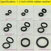Nitrile Rubber Gasket Sealing Washer: 1/2/3/4/6 Points, 1/1.2/1.5/2 Inch Flat Pad Connector.