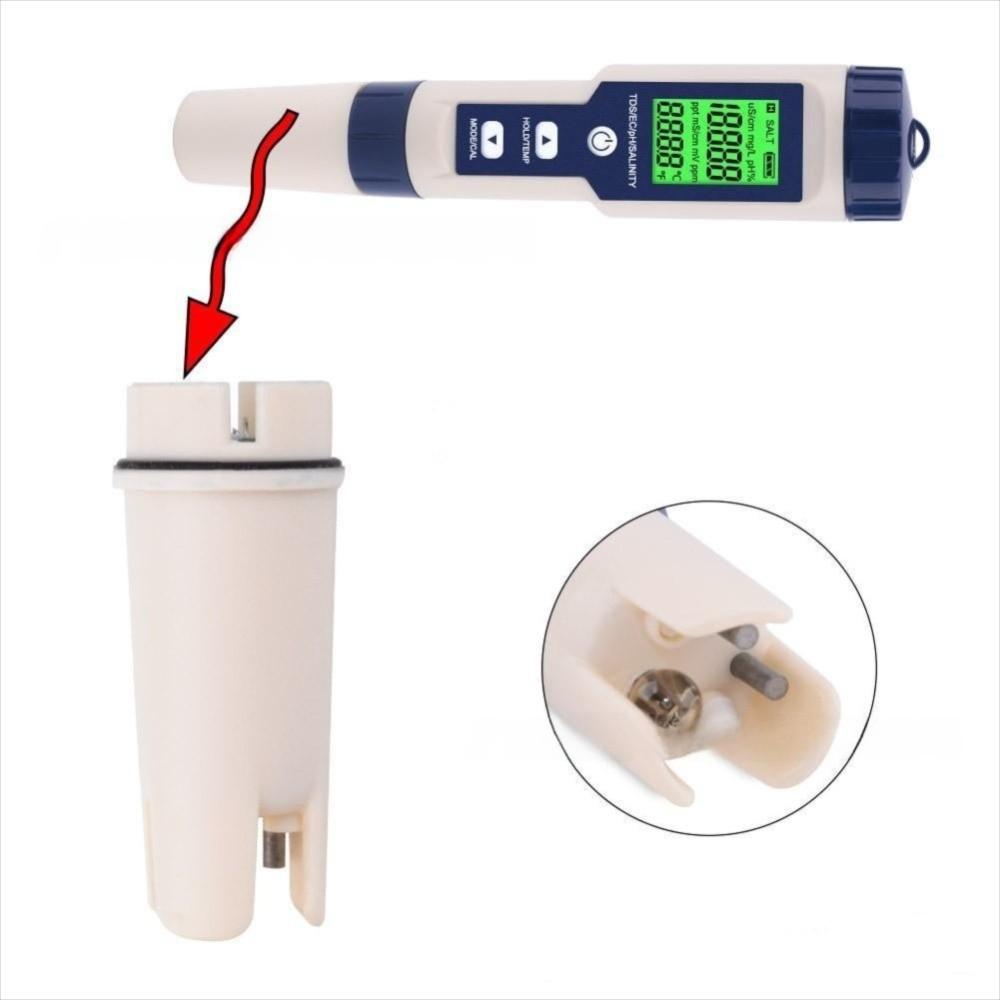 Multi-Parameter Water Quality Tester 5 in 1 Salinity Meter Digital TDS Meter for Hydroponics