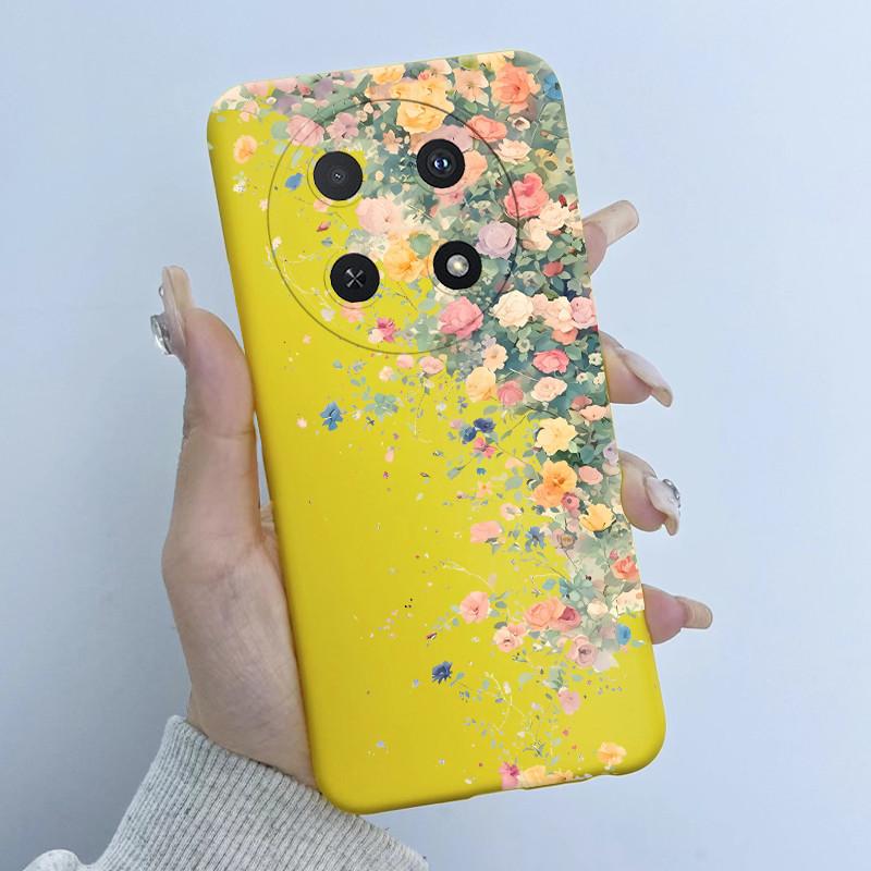 Чехол для Huawei Nova 12i Дизайн 'Девочка с цветами' Мягкий силиконовый чехол для телефона для Huawei Nova12i 12 i 4G CTR-L81 L91 Nova 13i Чехол Capa