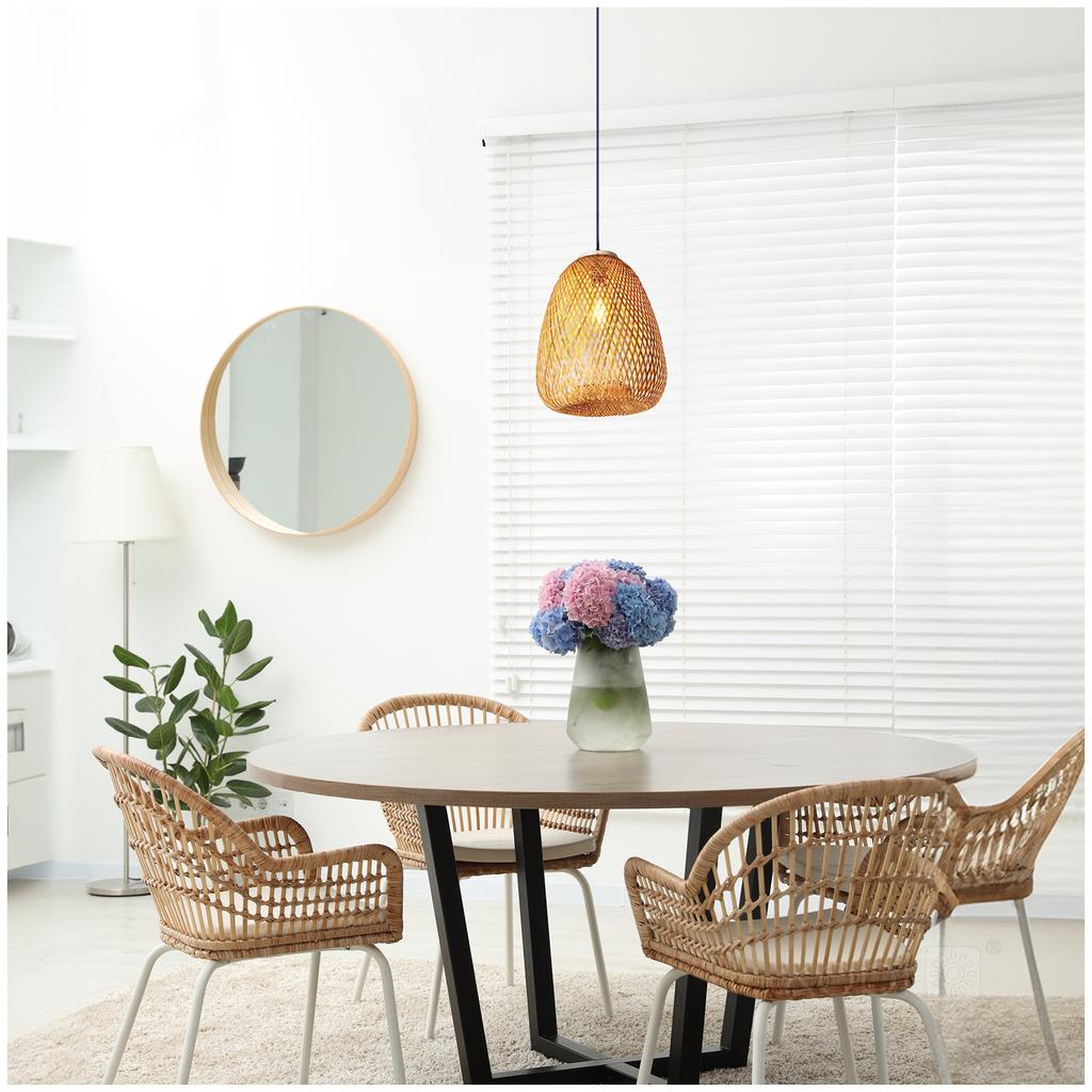 Boho bamboo hanging lamp 30cm 1xE27