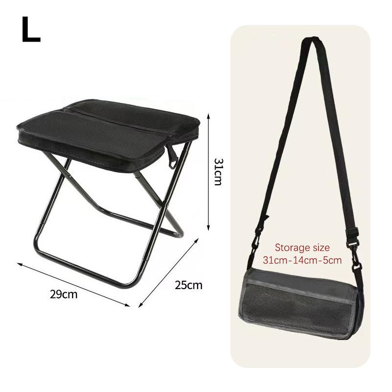Foldable Backpack Stool Portable Folding Stool With Carry Bag Lightweight Mini Easy Carry Outdoor Chair For Travel