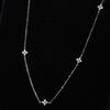 High-Grade Four-Leaf Clover Necklace Women's Collarbone Chain Full Of Stars Super Flash Light Luxury Hundred Temperament Necklace
