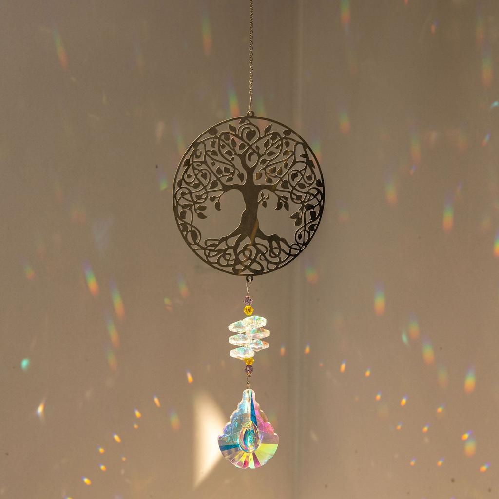 Crystal Suncatchers with Prisms Hanging Window Sun Catcher Decor Indoor Rainbow Maker Ornament Prism Suncatchers Gift