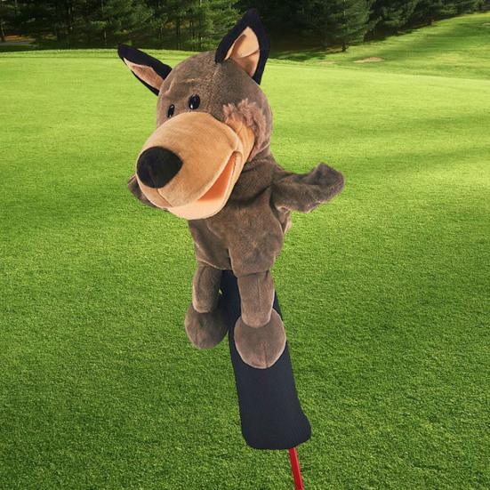 Чехол на голову клюшки для гольфа мягкий чехол для водителя с изображением животного плюшевый лев/тигр/бегемот/обезьяна/овца аксессуар для гольфа