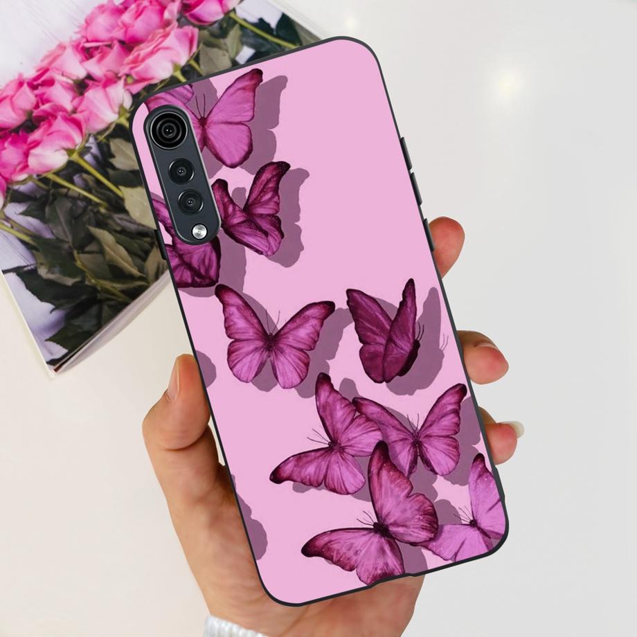 Для LG Velvet 5G 4G / Velvet 5G UW Чехол Милый Мультяшный Панда Цветок Роскошный Мягкий Силиконовый Чехол для Телефона Задняя Крышка Capas