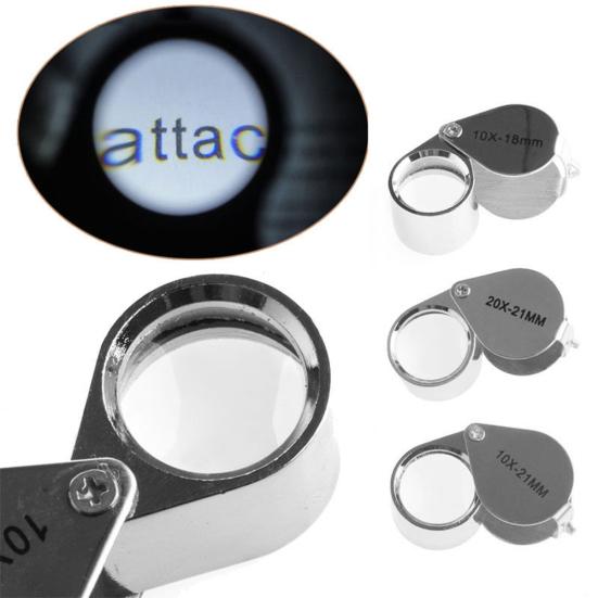 Triplet Eye Loupe Magnifier Magnifying Glass Jewelry Diamond Identification Tool