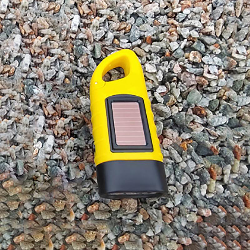 Led Flashlight Hand Crank Solar Powered Rechargeable Survival Gear Self Powered Charging Torch Dynamo For Fishing Boating Hiking
